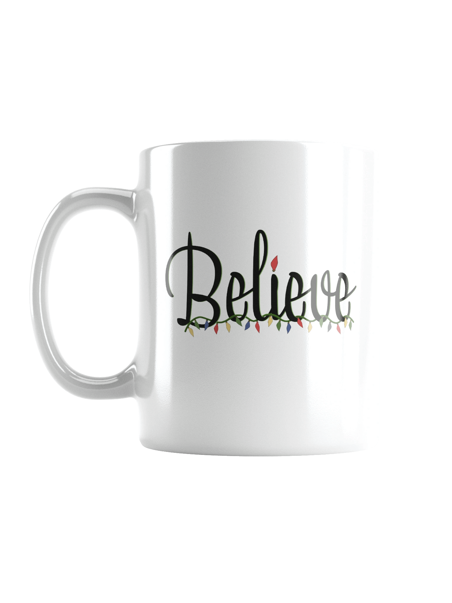 Title: Believe Christmas Mug – Holiday Cheer Coffee Cup – Festive Gift product image (3)