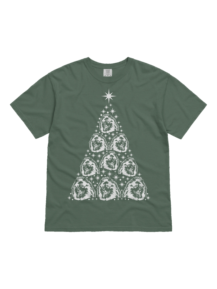 Keeshond Christmas Tree T-Shirt product image (21)