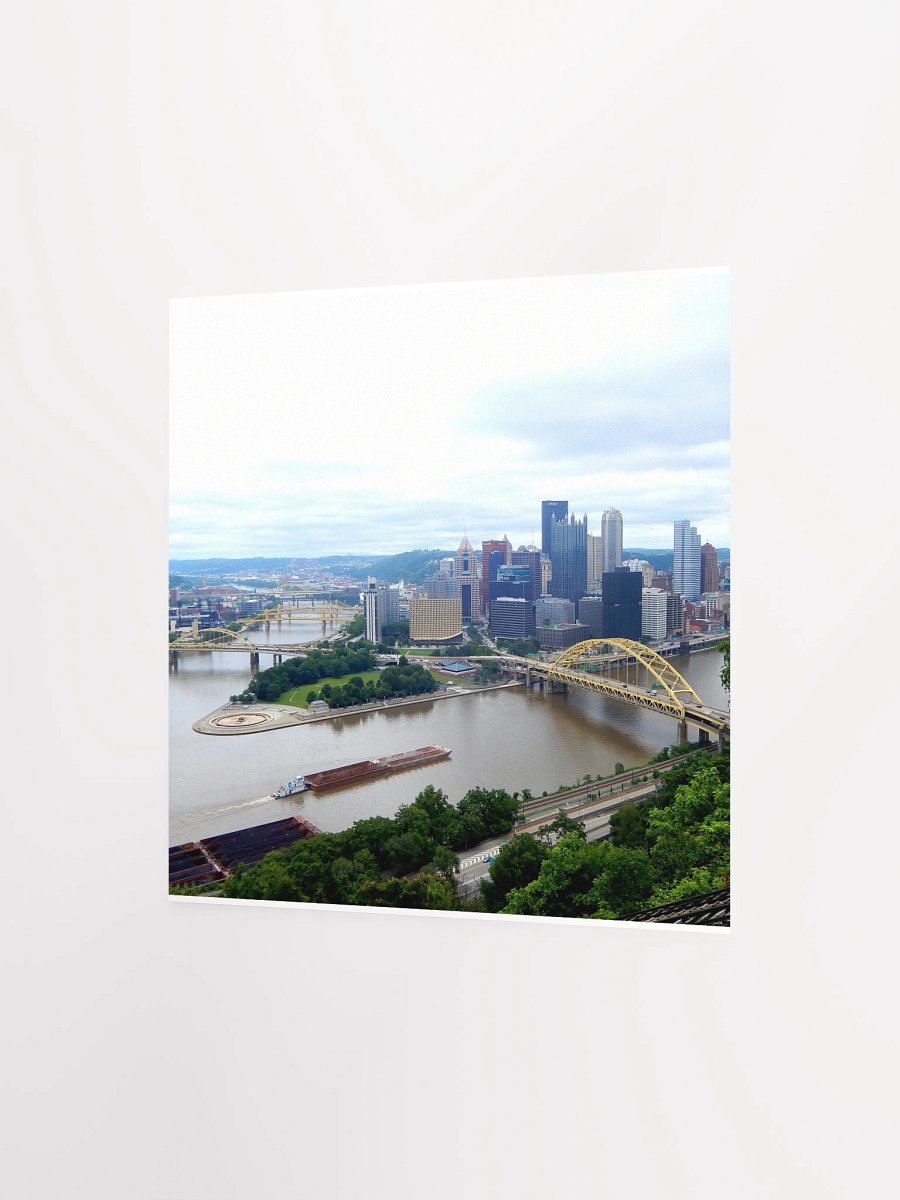 Pittsburgh - City with barge - Poster/Print product image (2)