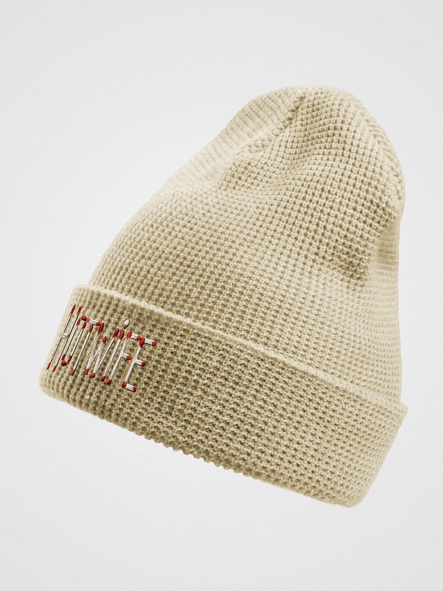 Hotwife Embroidered Matchsticks Waffle Beanie product image (5)