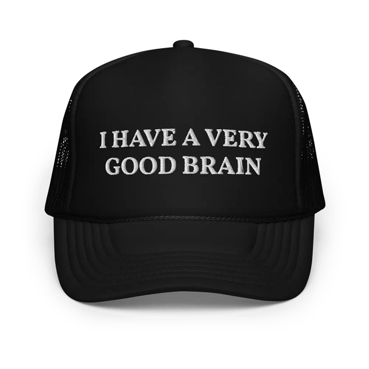 I Have A Very Good Brain - Embroidered Trucker Cap Hat product image (1)