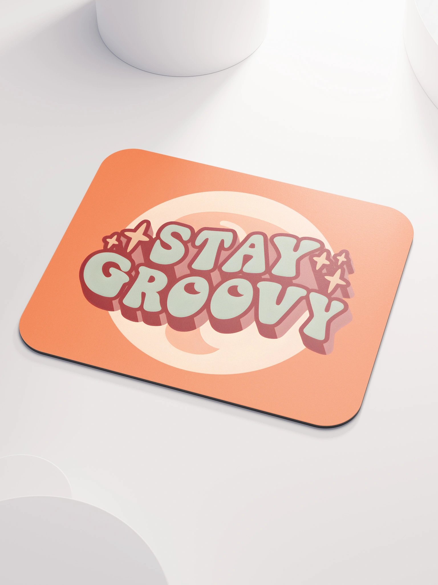 Stay Groovy Mouse Mat - Orange product image (3)