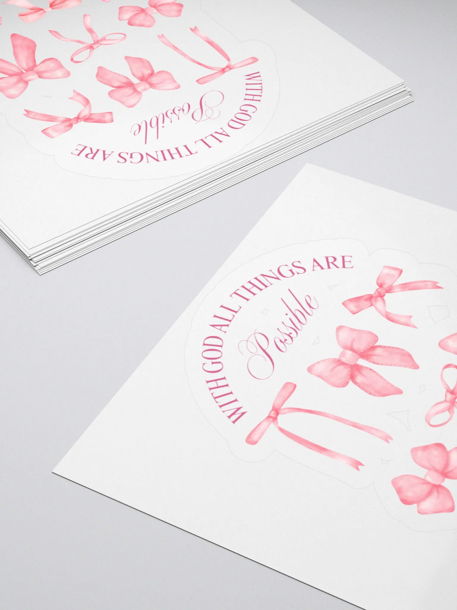 With God All Things Are Possible Kiss Cut Stickers product image (4)