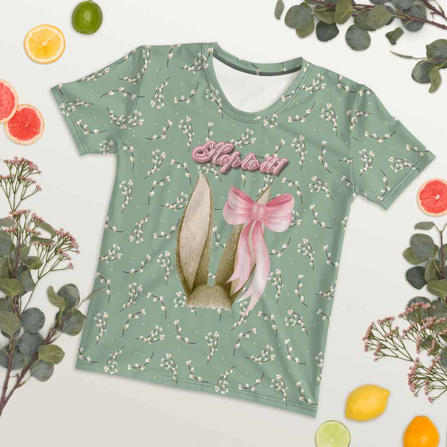 Hop to It Easter All Over Print T-shirt product image (7)