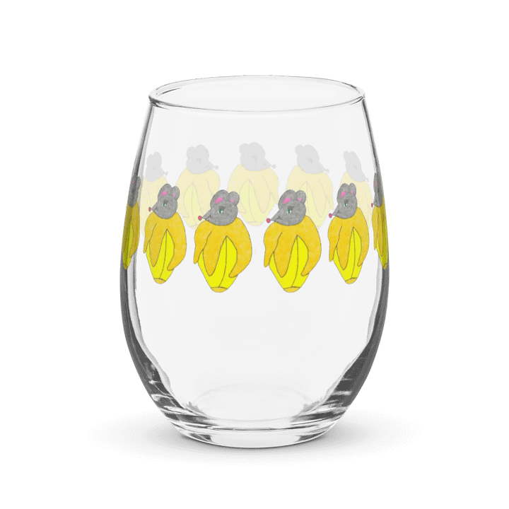Banana mouse Stemless Wine Glass product image (2)
