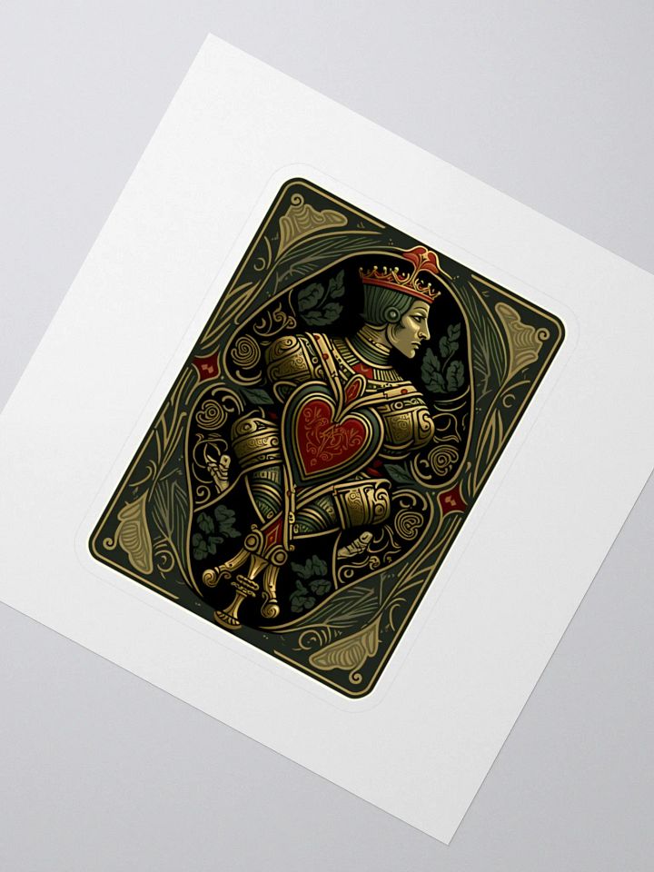 Royal Jack of Hearts Kiss Cut Stickers product image (2)