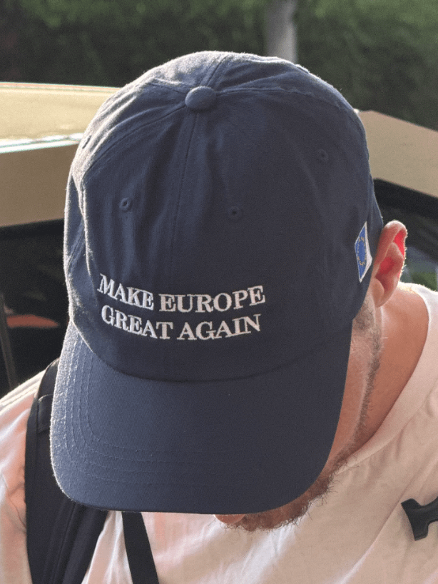 make europe great again cap/hat (MEGA eu/acc official) blue - 100% cotton product image (11)
