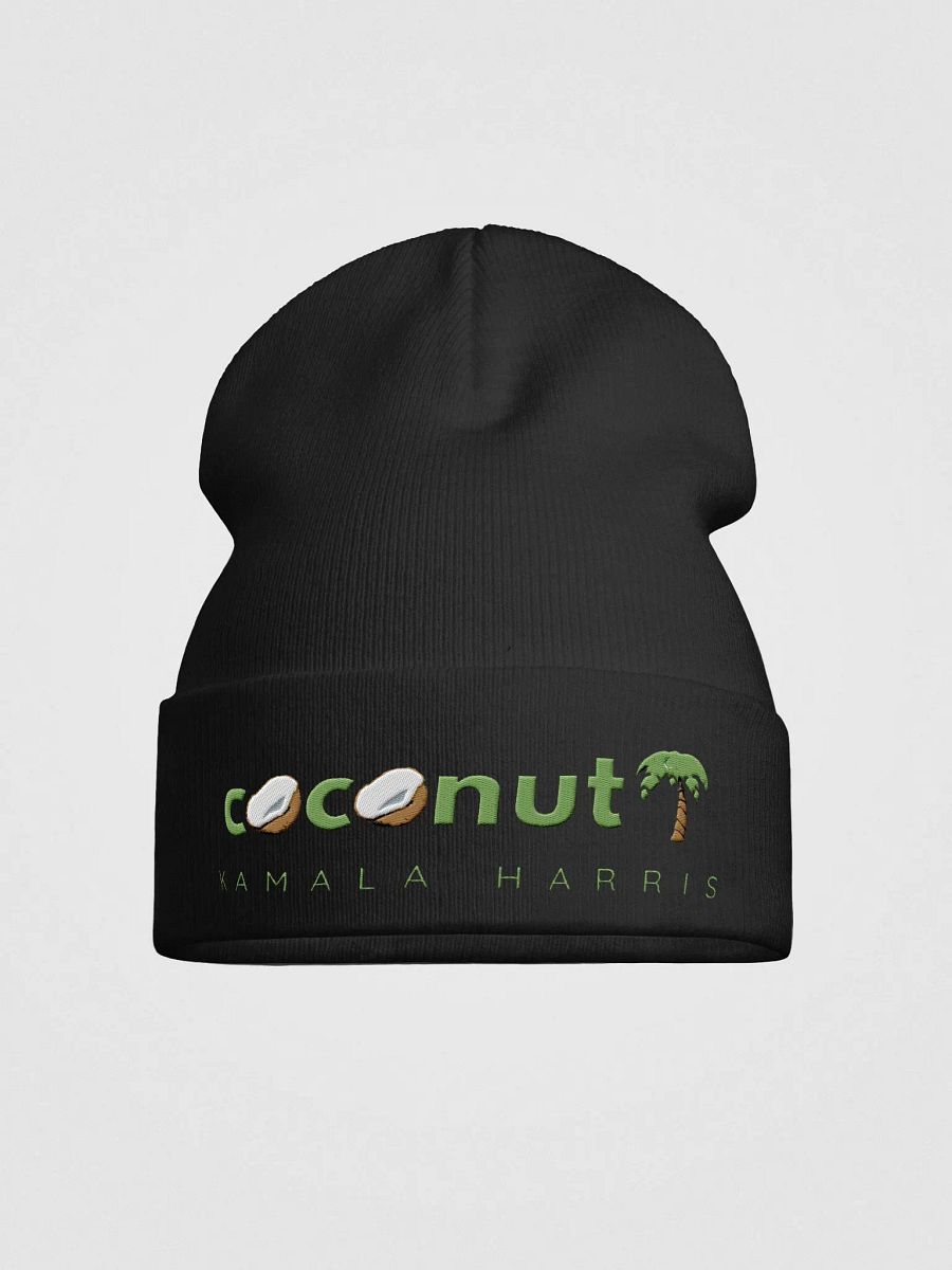 Tropical Coconut Tree Vibes Knit Beanie product image (1)