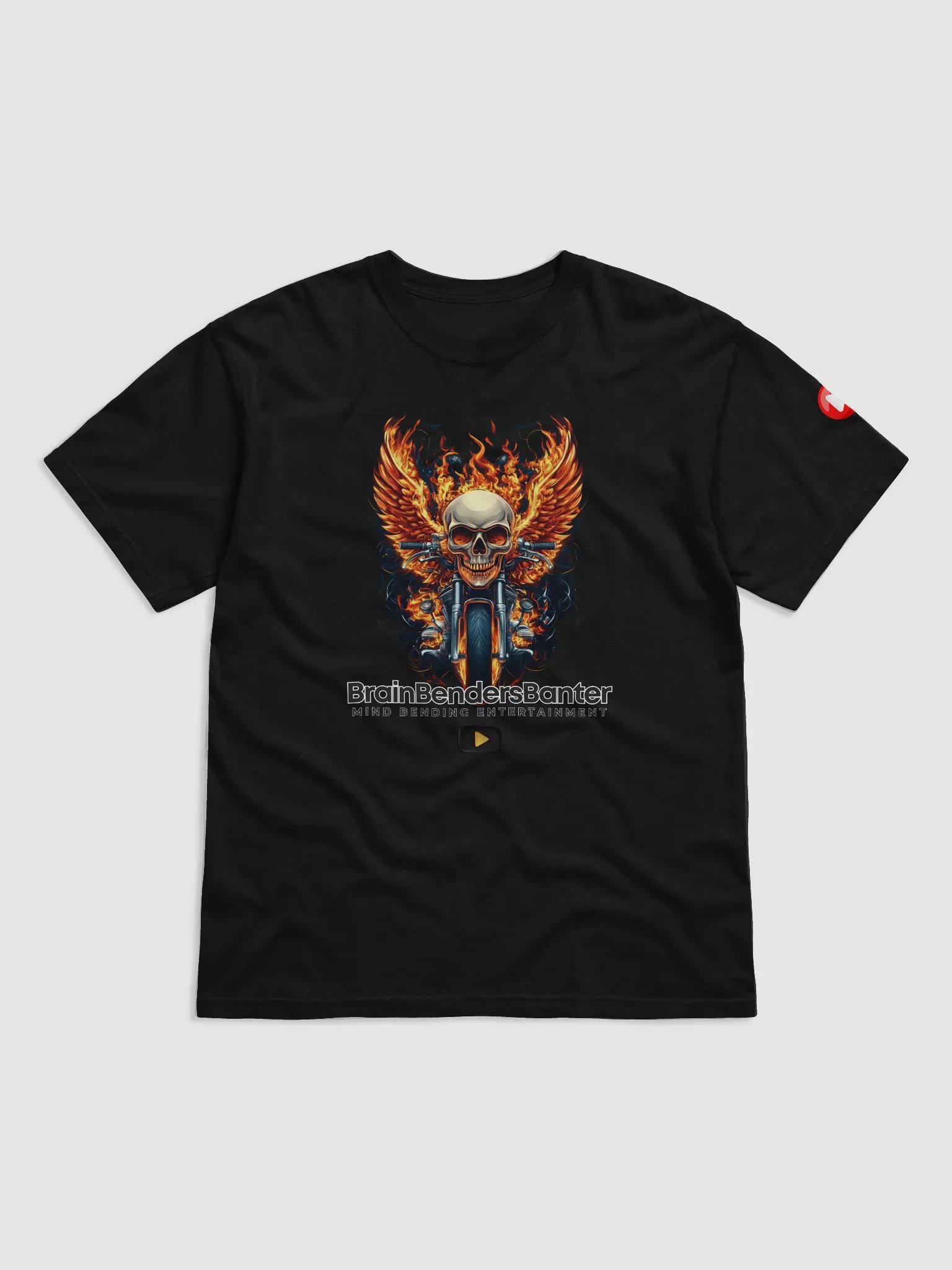Flaming Wings Motorcycle Comfort Tee product image (9)