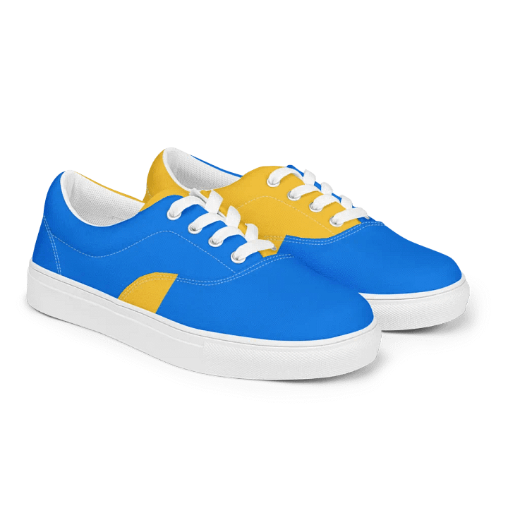 Sunshine Yellow Canvas: Men's Lace-Up Shoes product image (2)