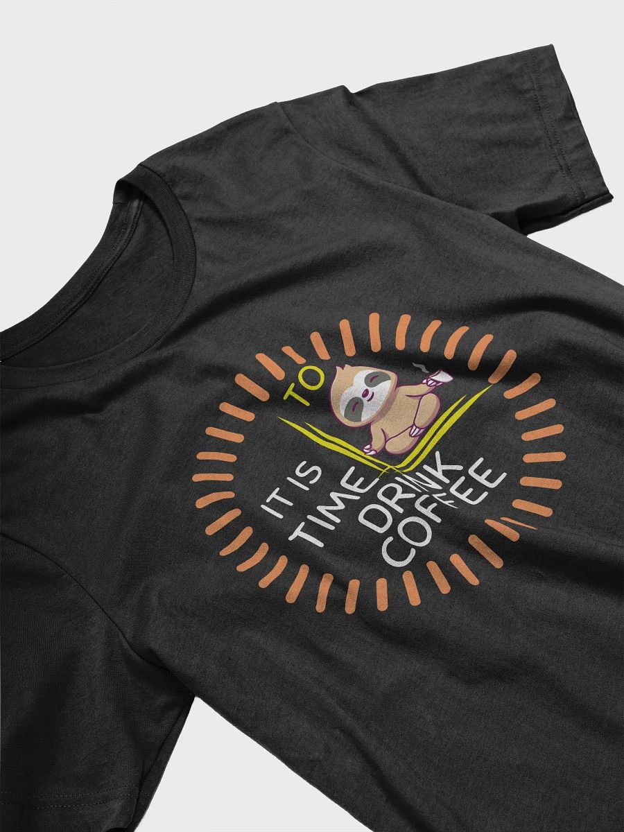 Zen Sloth Meditation, Coffee Time T-Shirt product image (11)