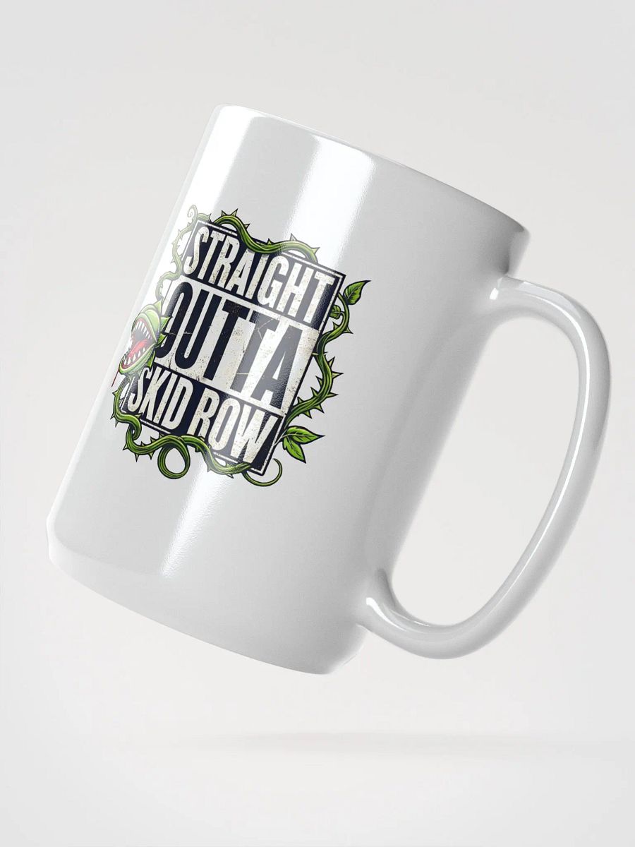 Straight Outta Skid Row Little Shop of Horrors Mug – White Glossy Broadway Coffee Cup product image (2)