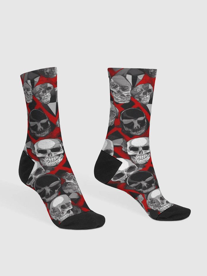 SKULLS ON RED product image (1)