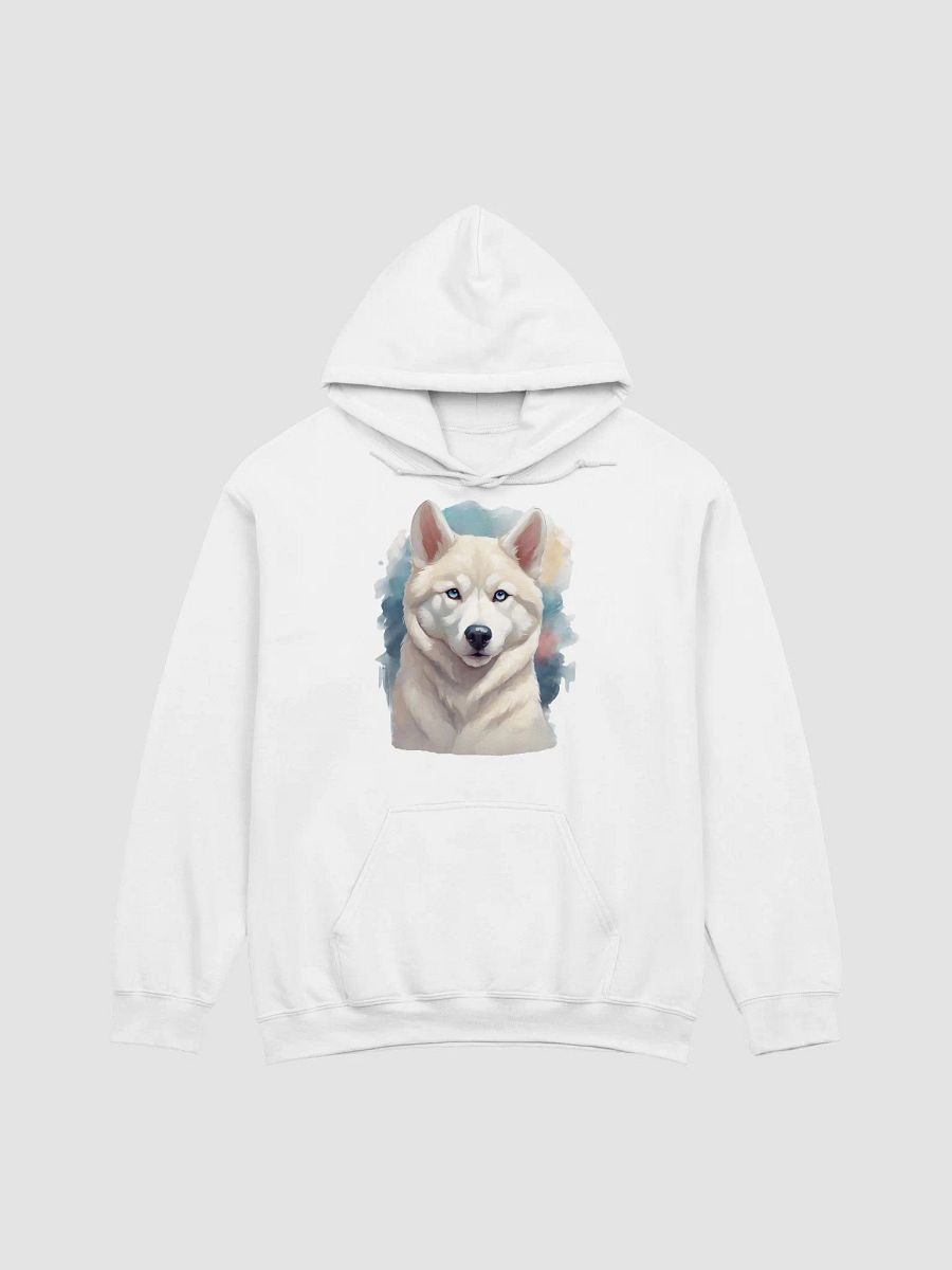 White Siberian Husky Classic Hoodie product image (2)