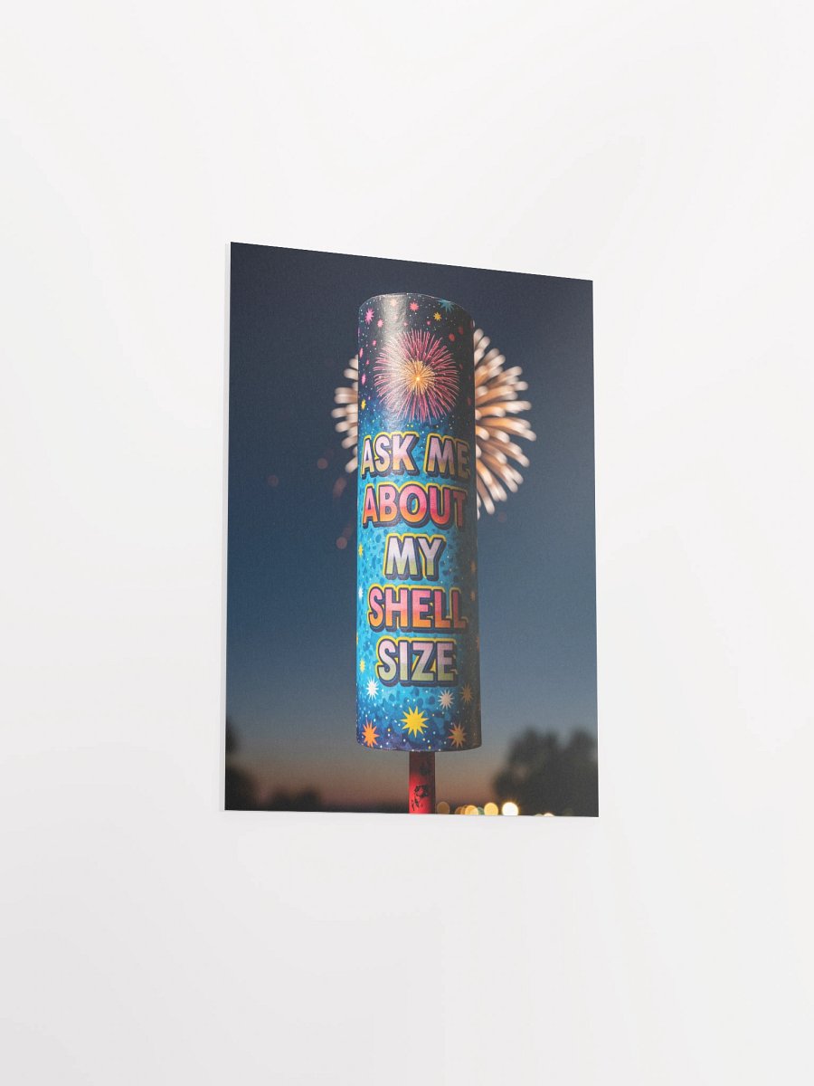 Ask Me About My Shell Size Print product image (3)