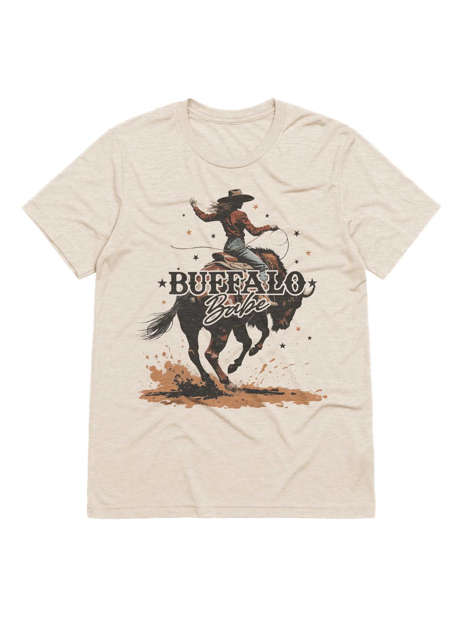 The "Buffalo Babe" Cowgirl Triblend T-shirt product image (2)