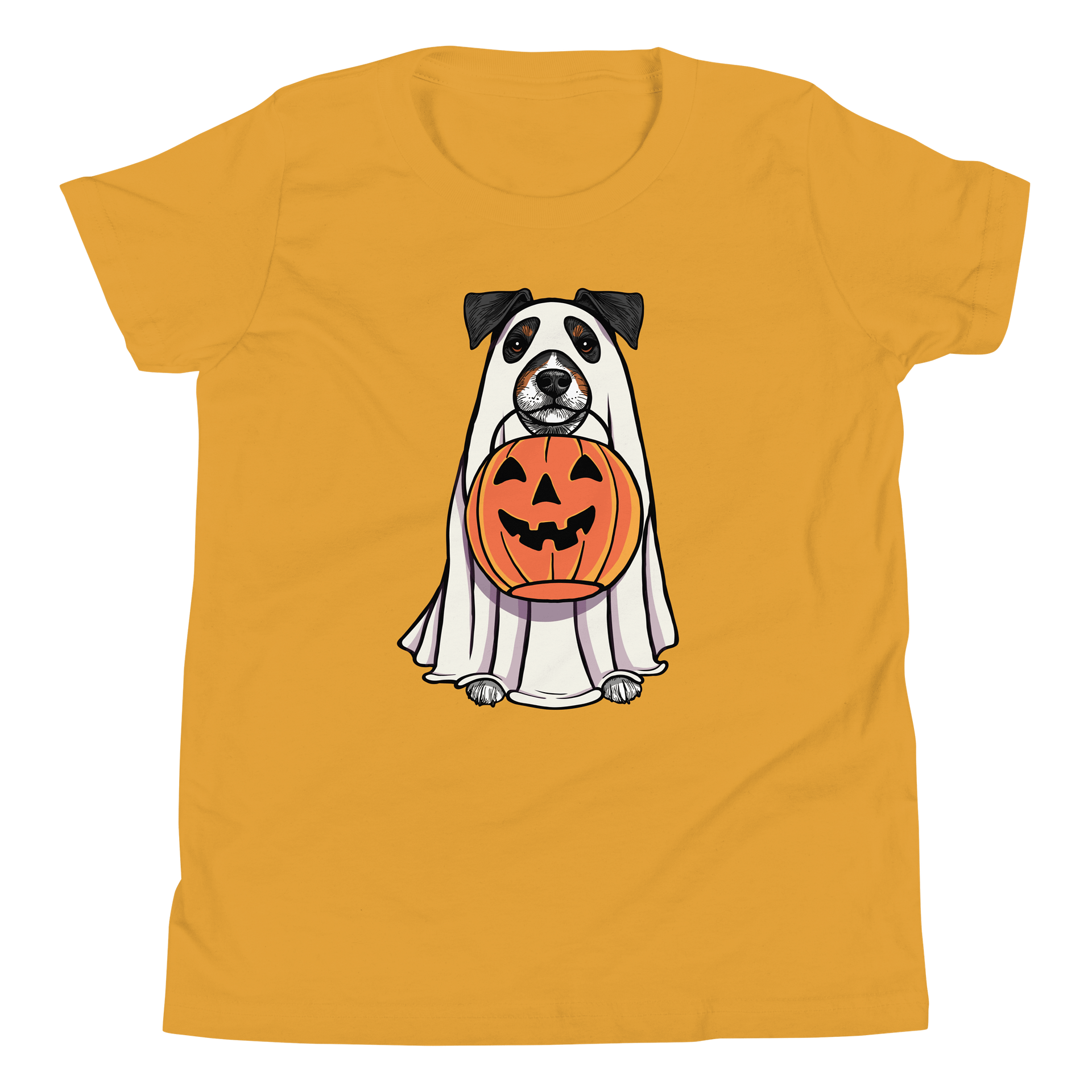 Halloween Jack Russell Terrier(Tricolor) Youth T-Shirt product image (5)
