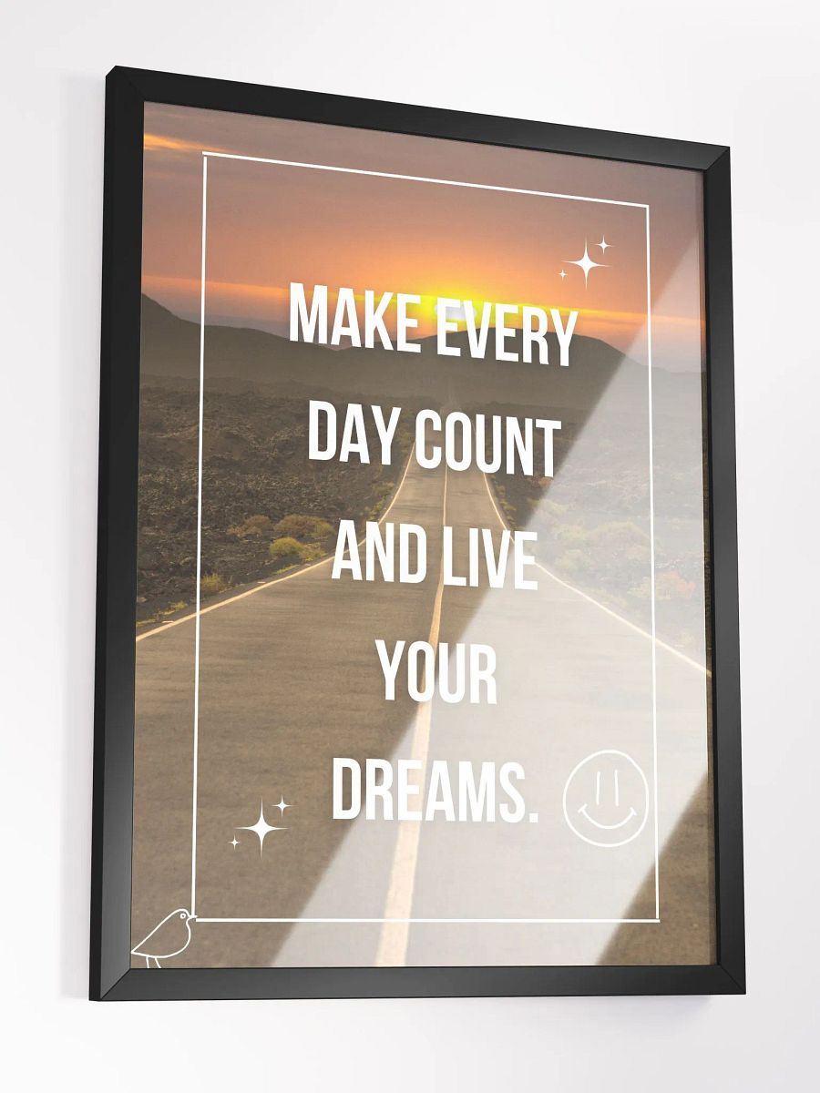 Every Day Counts Framed Poster product image (3)