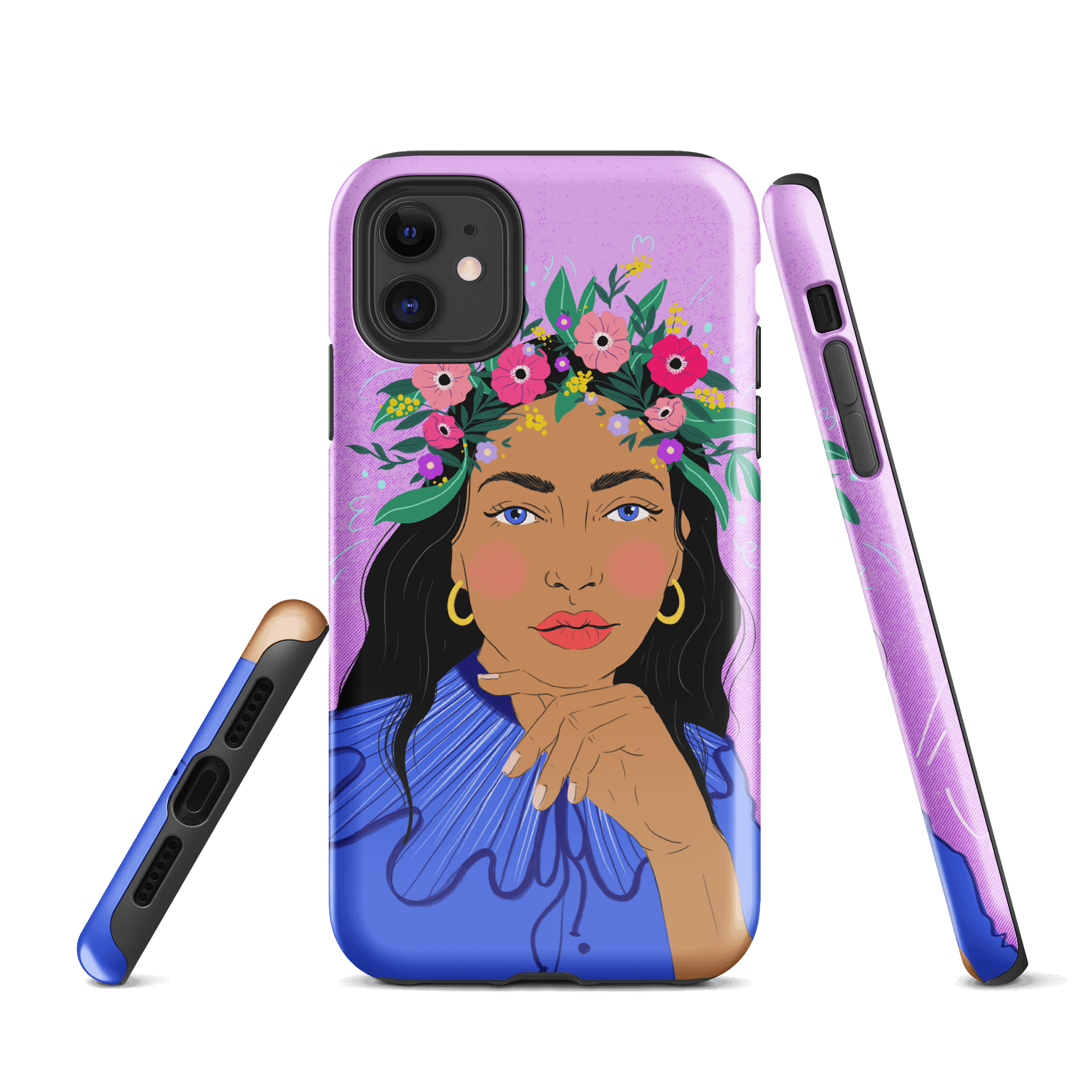 Lavender Floral Crown iPhone® Tough Case product image (1)