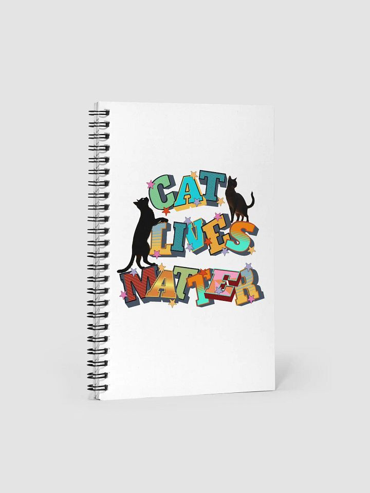 Cat Lives Matter Star-Studded Notebook product image (1)