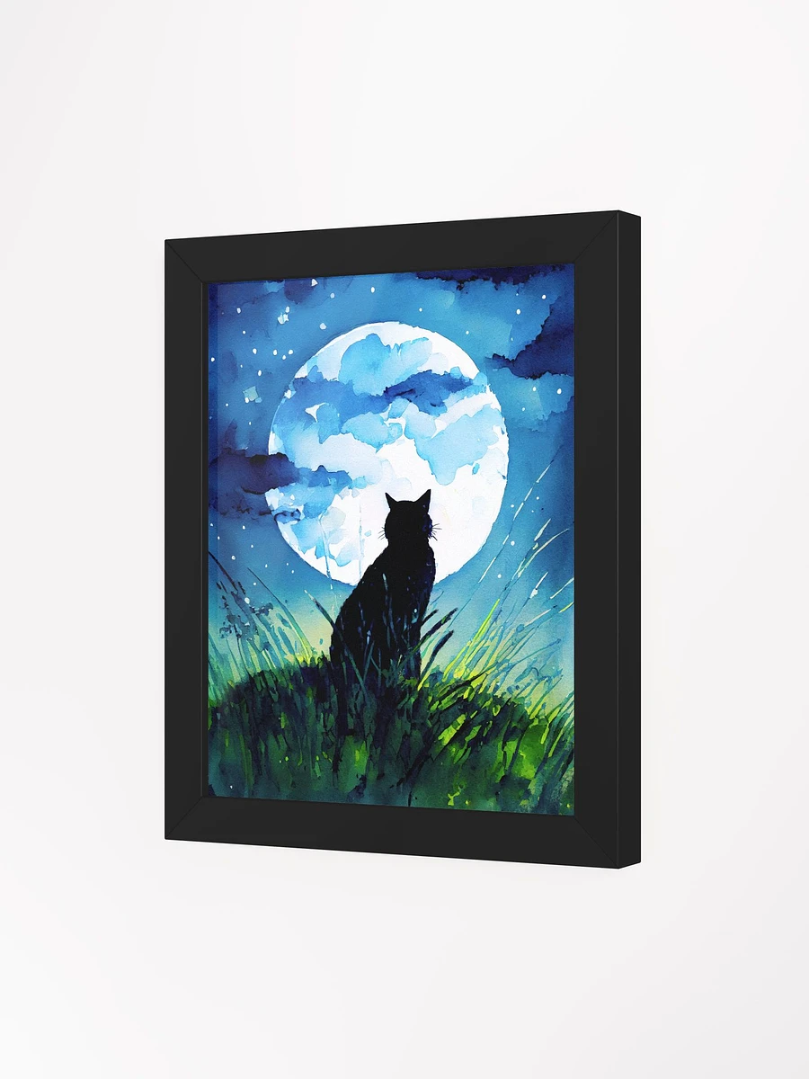 A Cat Sings To The Moon Framed Poster product image (3)