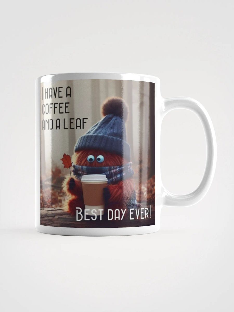 Coffee and a Leaf Ceramic Mug product image (1)