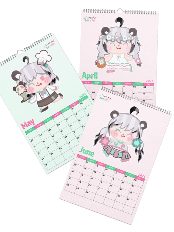 Utano Pandora 'Crayon Pan-chan' 2026 Calendar product image (3)