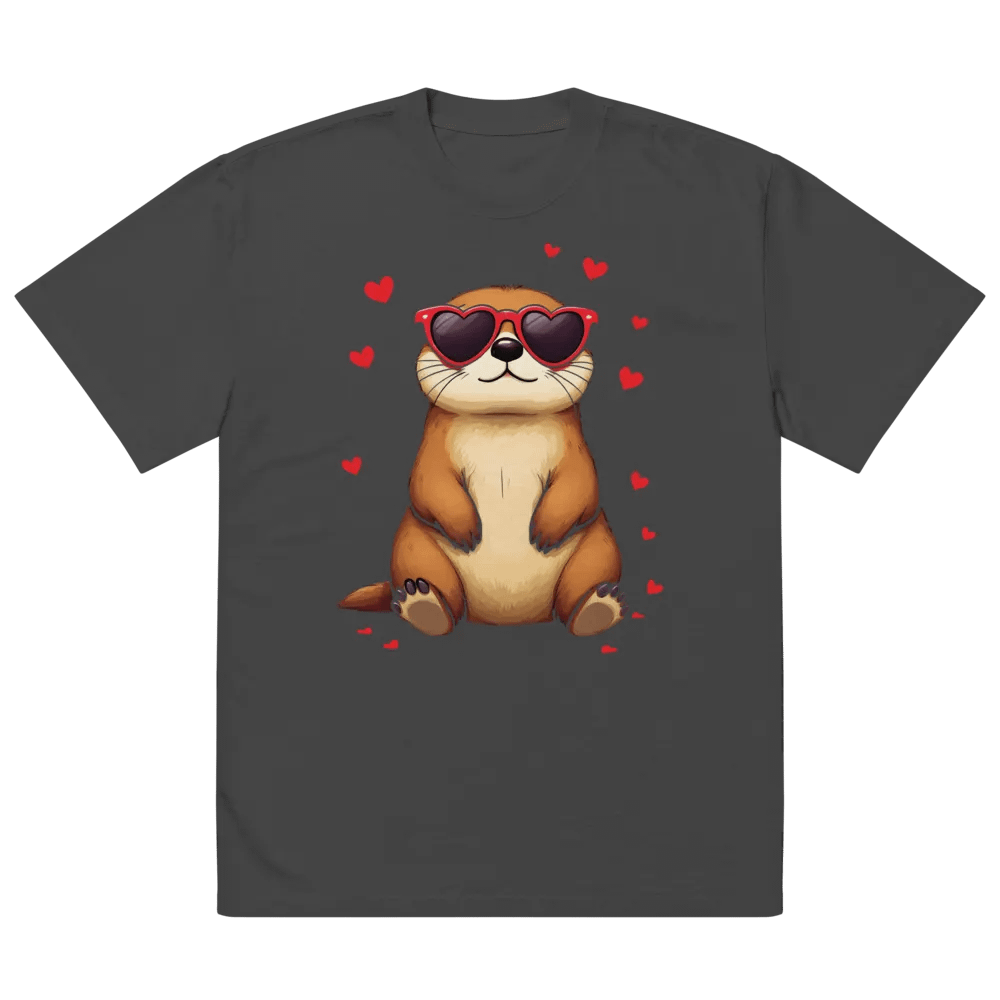 I Steal Hearts Valentines Day Animal Lovers Oversized Tee product image (2)