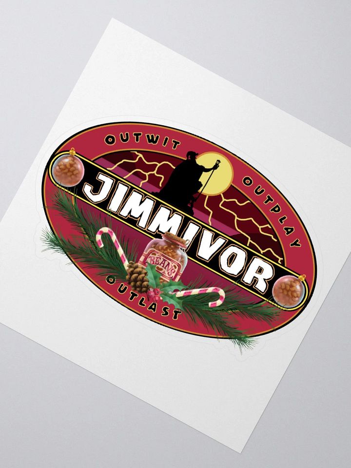 Jimmivor Game Show - Kiss Cut Parody Logo product image (2)