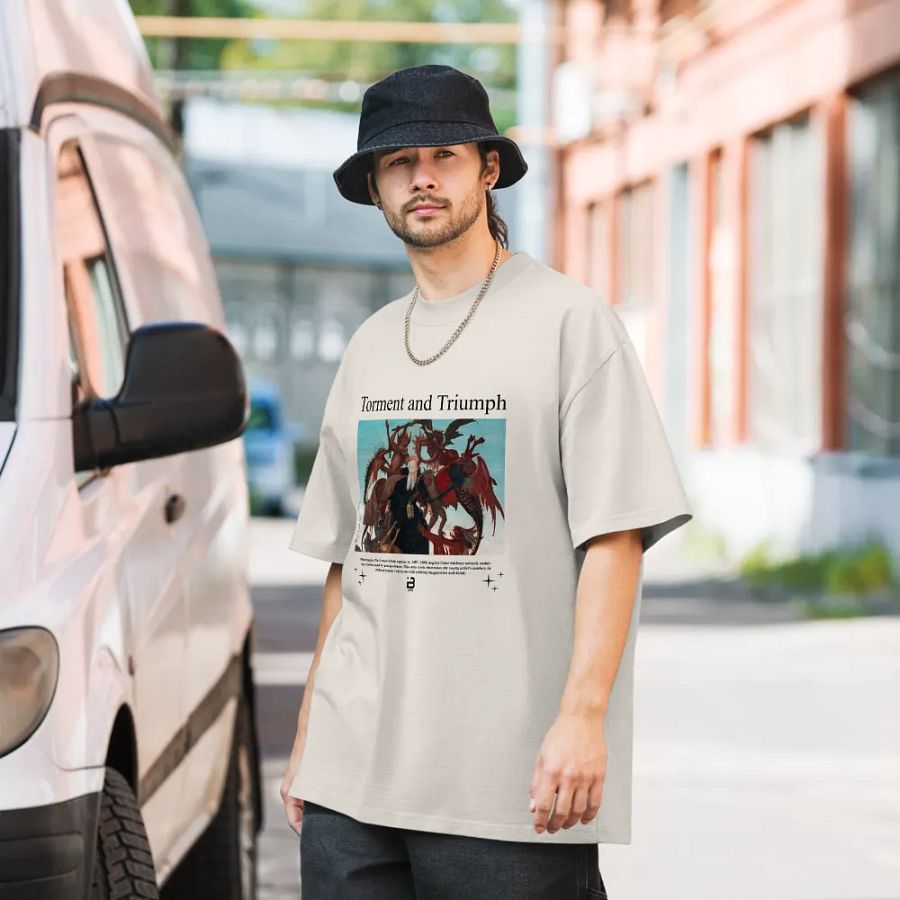 Torment and Triumph - BUIII Remix Premium Oversized Faded T-Shirt - Black product image (6)