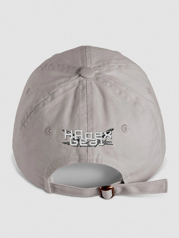 Youth Biowashed Dad Hat - Embroidered - White HApex Gear White Logo product image (2)
