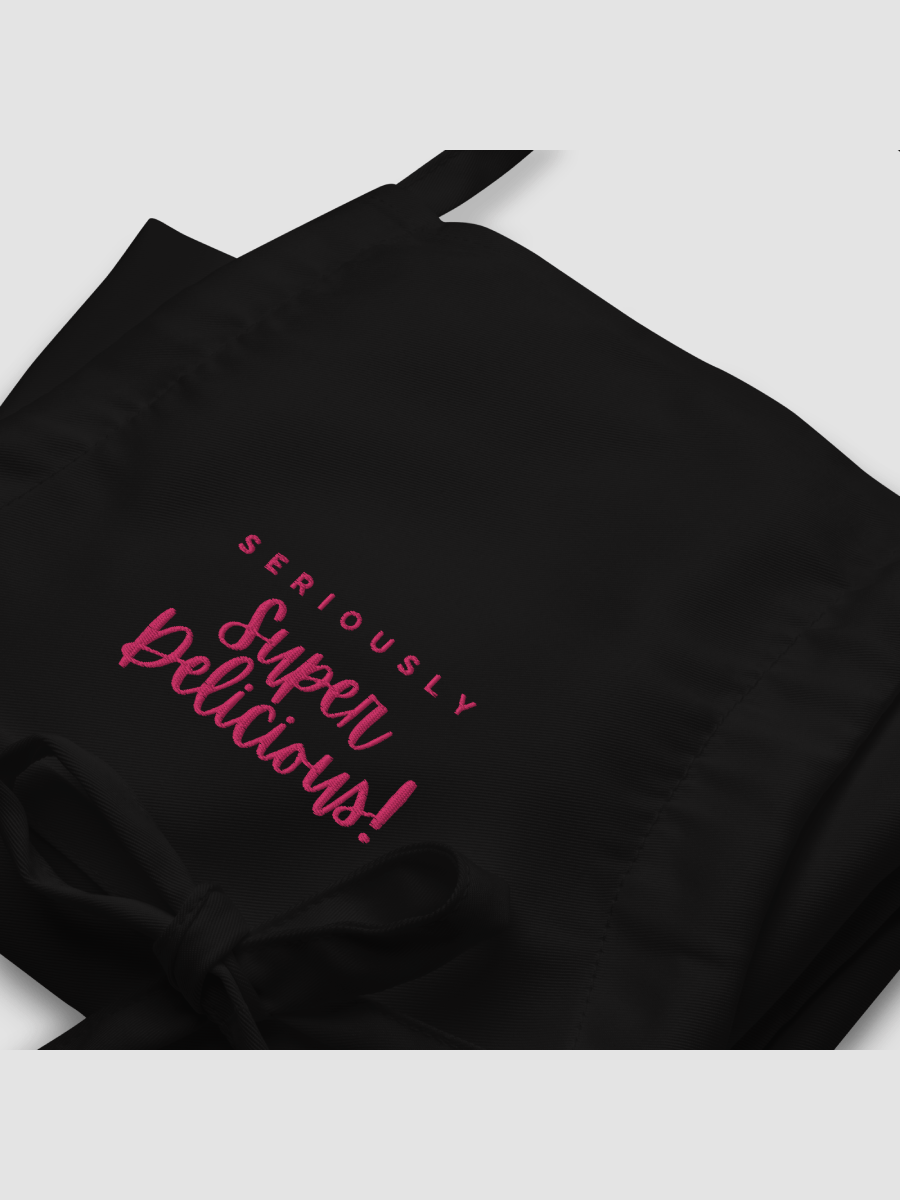 Super Delicious Embroidered Cooking Apron (Magenta) product image (4)