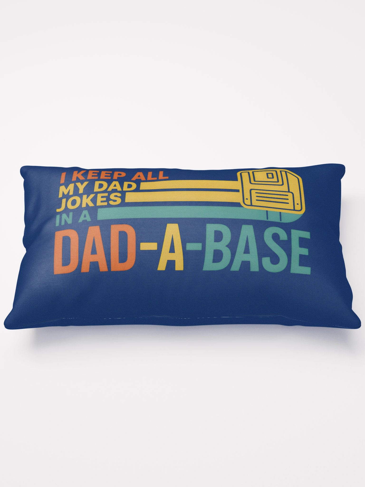 Dad-A-Base Pillow | Funny Programmer Dad Throw Pillow | Retro Tech-Inspired Father’s Day Gift product image (1)