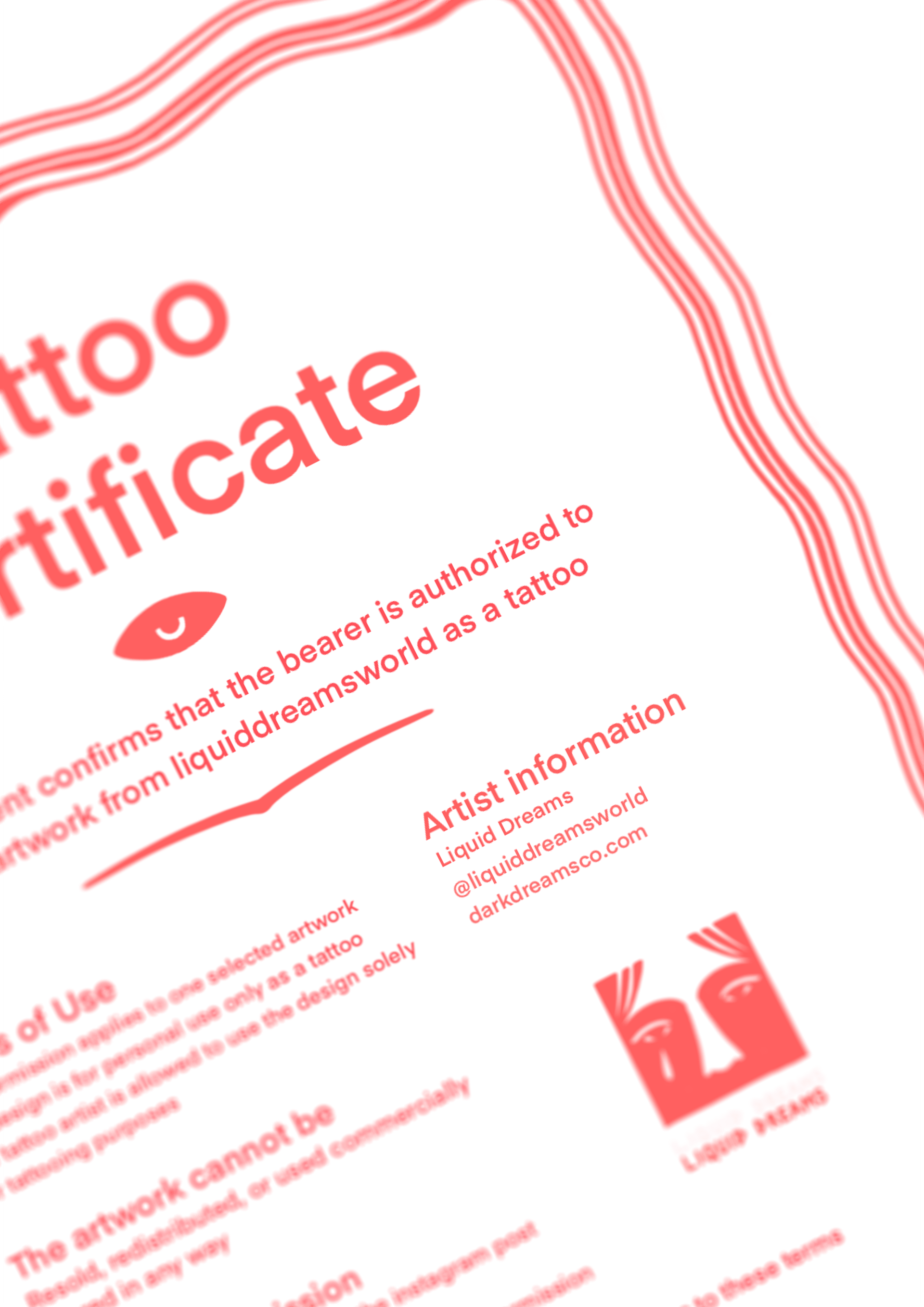 Tattoo Ticket (digital download) product image (2)