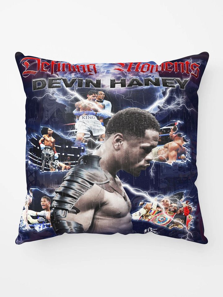 Defining Moments | Devin Haney Throw Pillow product image (1)