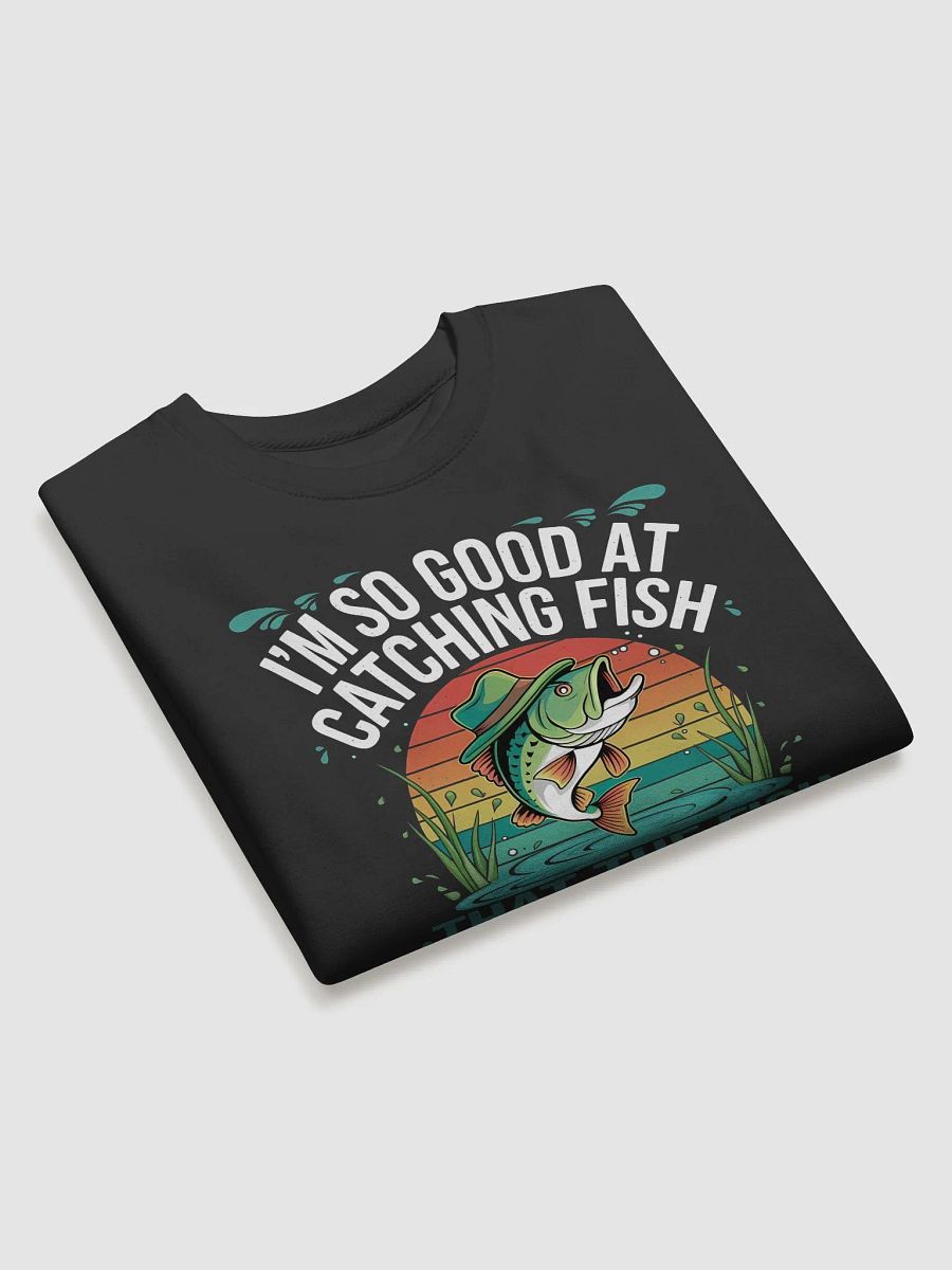Funny Fishing Design – Fish Tell Stories About Me Sweatshirt product image (14)