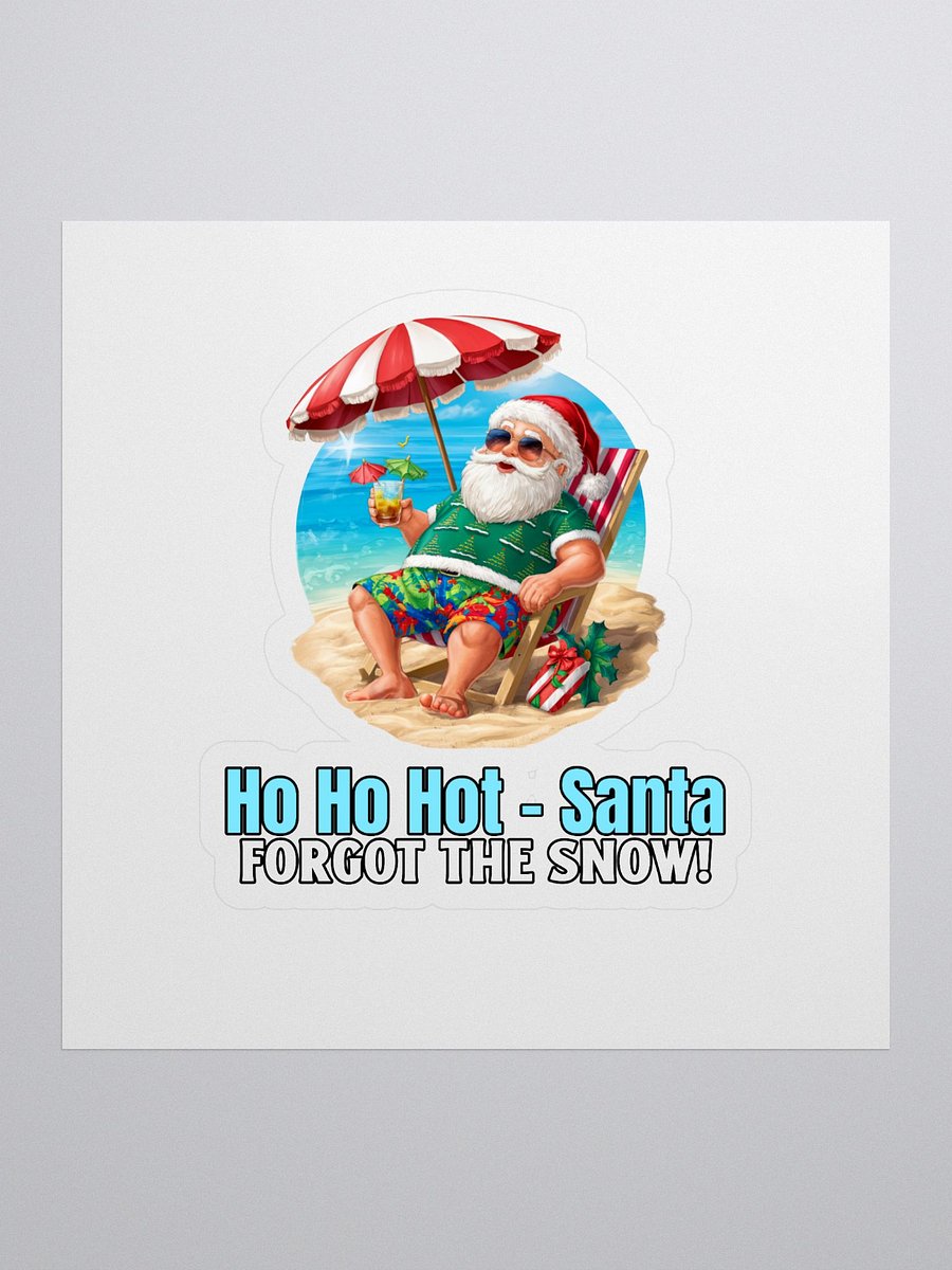 Santa's Beach Getaway Sticker Set product image (3)