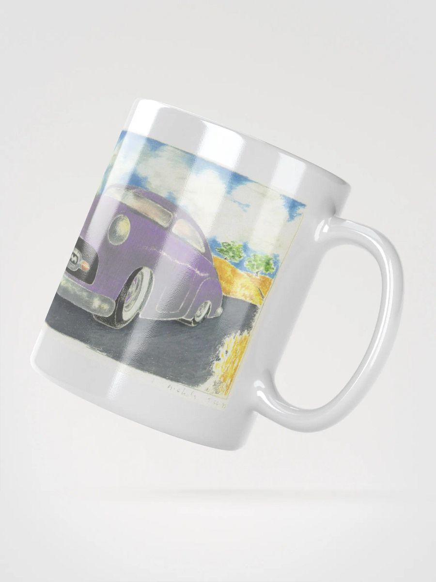 Two Cars White Glossy Mug product image (4)