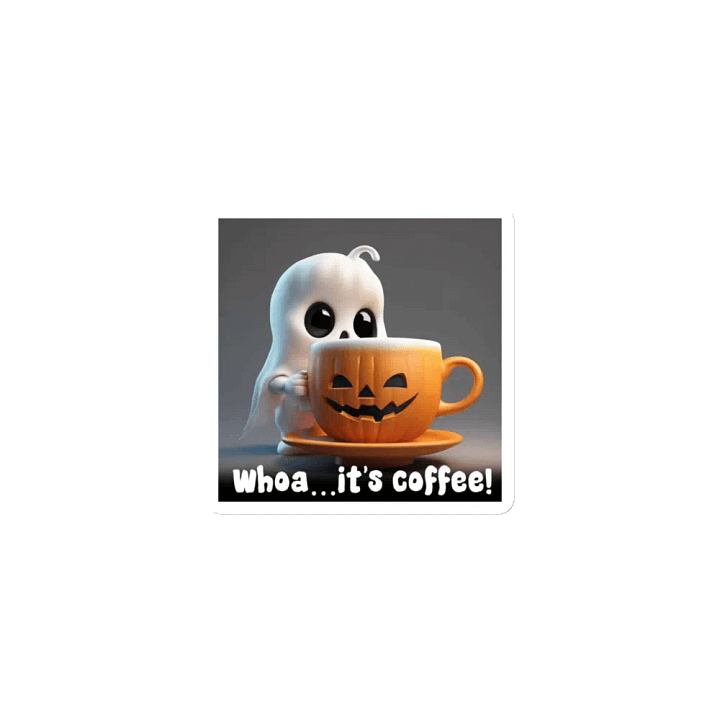 Coffee Ghost Die-Cut Magnets product image (1)