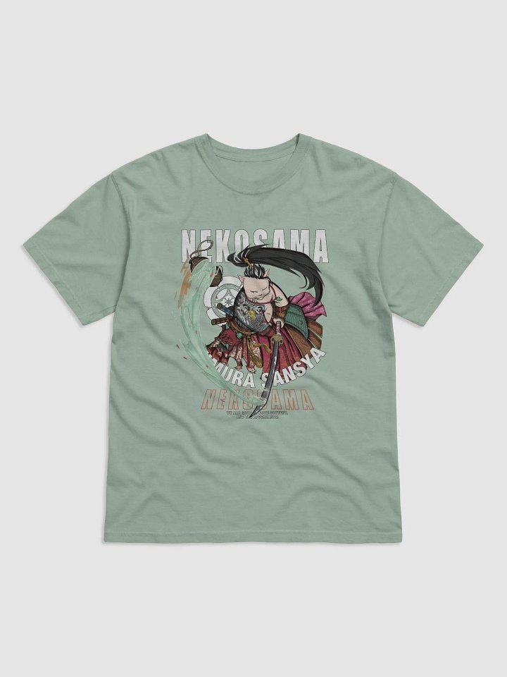 Samurai Cat Battle T-Shirt - Unique Warrior Cat Design for Samurai Fans product image (2)