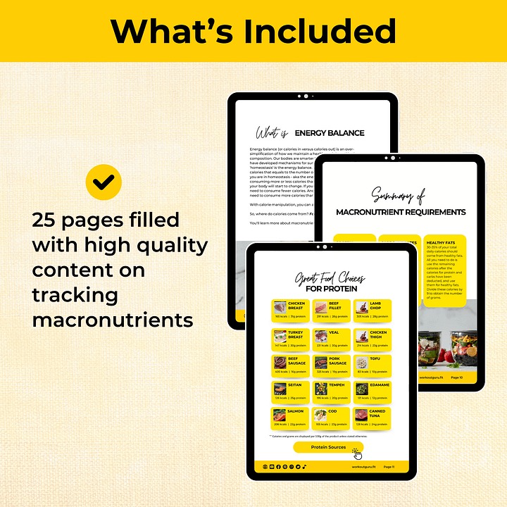 Macronutrients Tracking Guide Ebook product image (2)