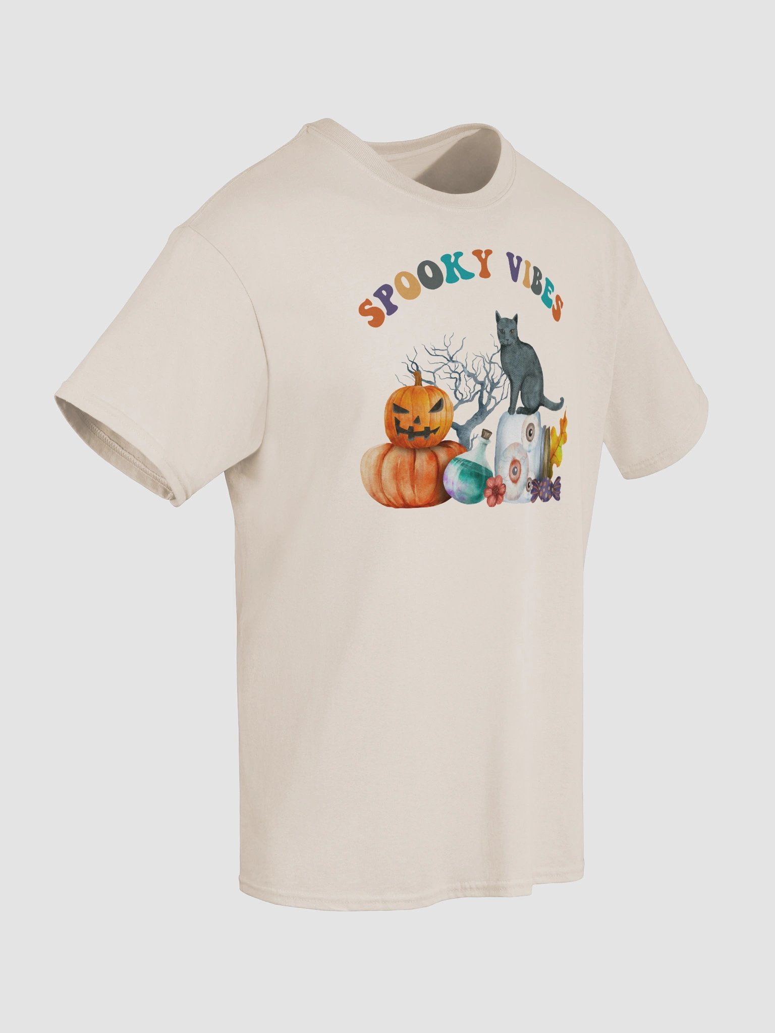 Retro Spooky Vibes Halloween T-Shirt product image (8)