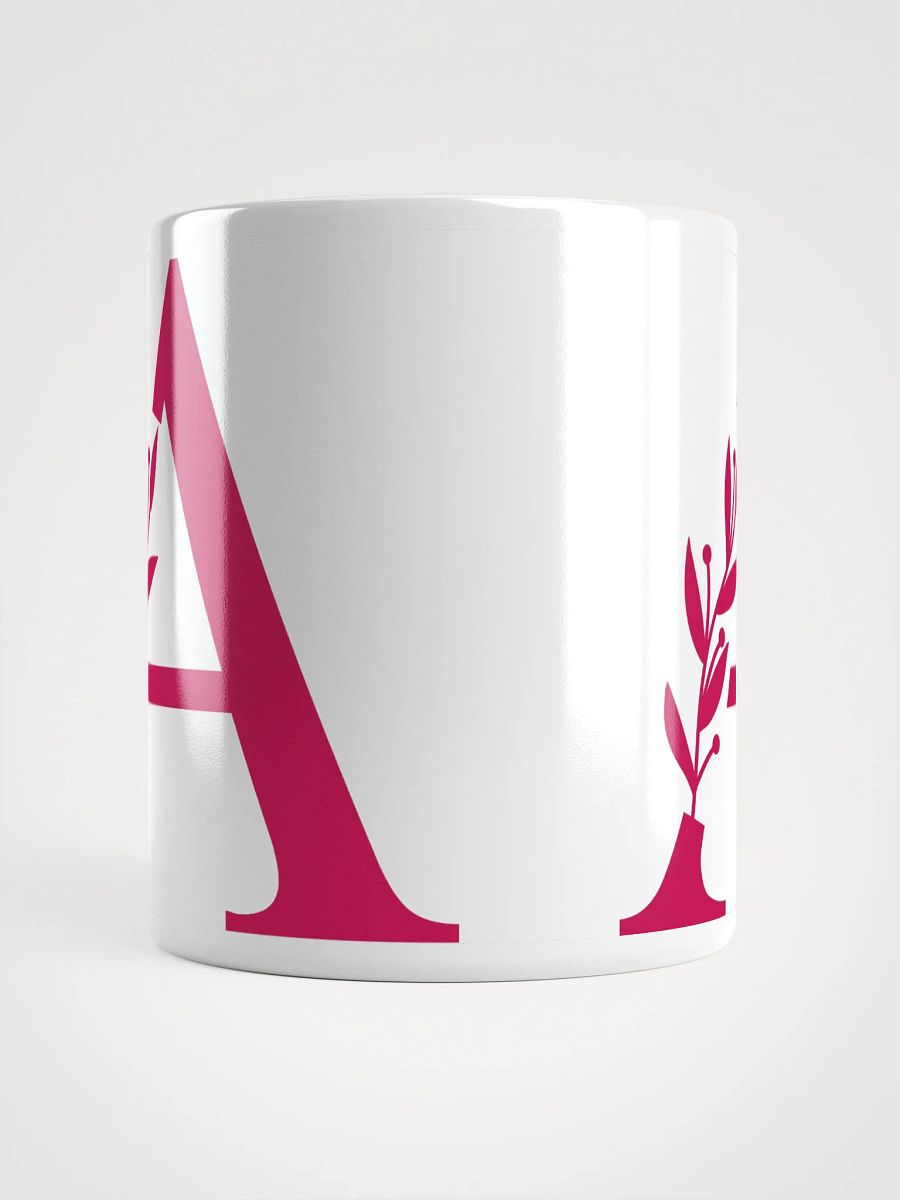 Aesthetic Foliage White Mug (Red) product image (5)