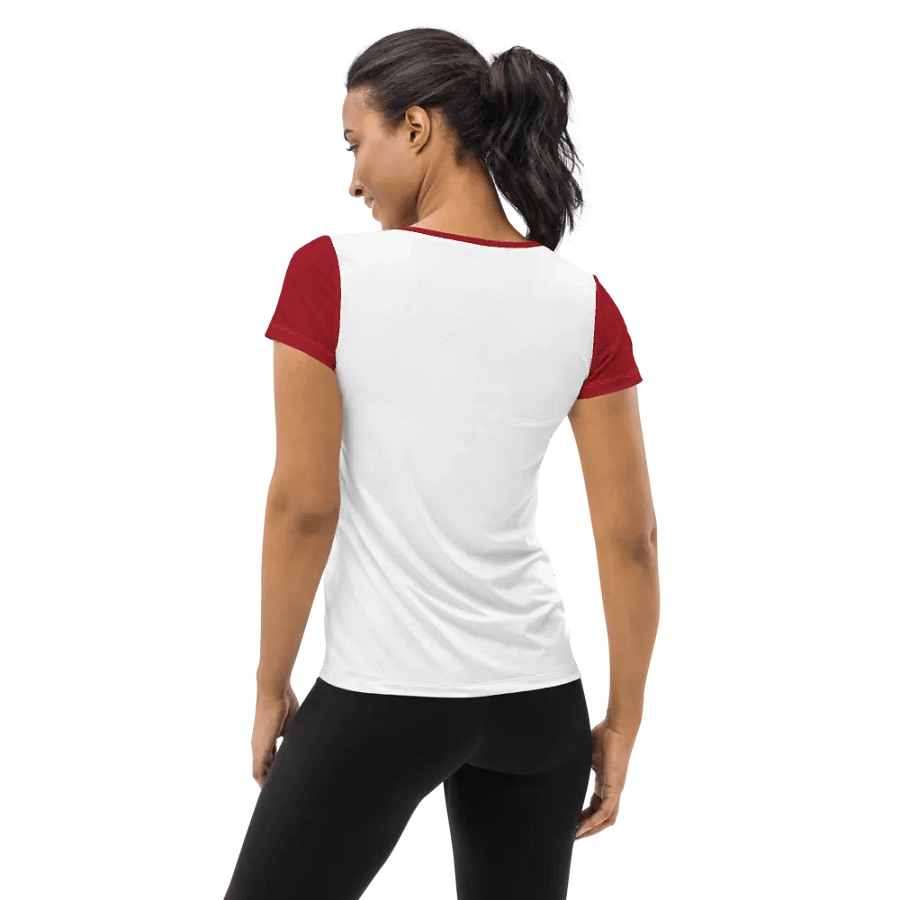 Women's Athletic Short Sleeve Tee, With Gingham Cherries product image (4)