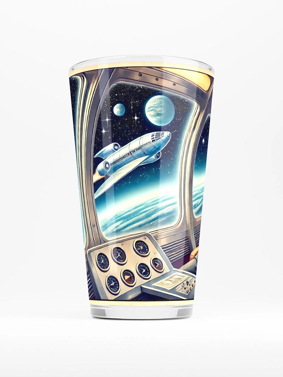 Vintage Space Travel Pint Glass product image (3)
