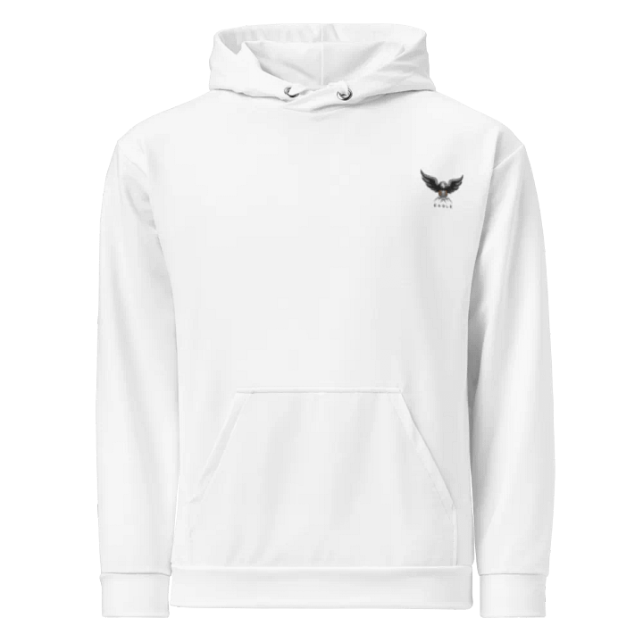 Eagle Brand Recycled Unisex Hoodie with Majestic Eagle Design - White product image (1)