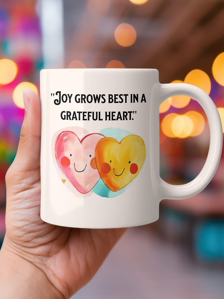 Grateful Hearts White Glossy Mug product image (19)