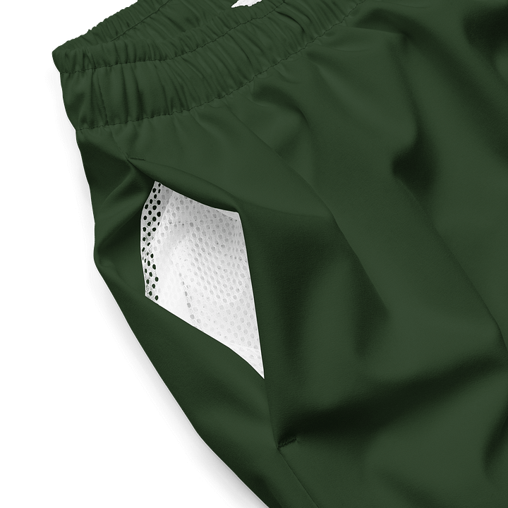 Colorado Pine Green Solid Color Men's Swim Trunks product image (1)