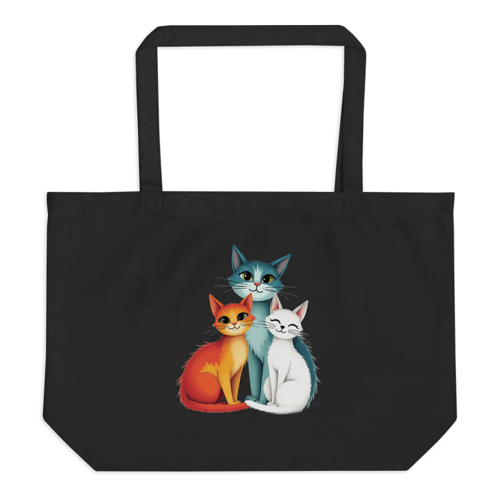 Triangular Harmony Cat Econscious Organic Cotton Tote product image (1)