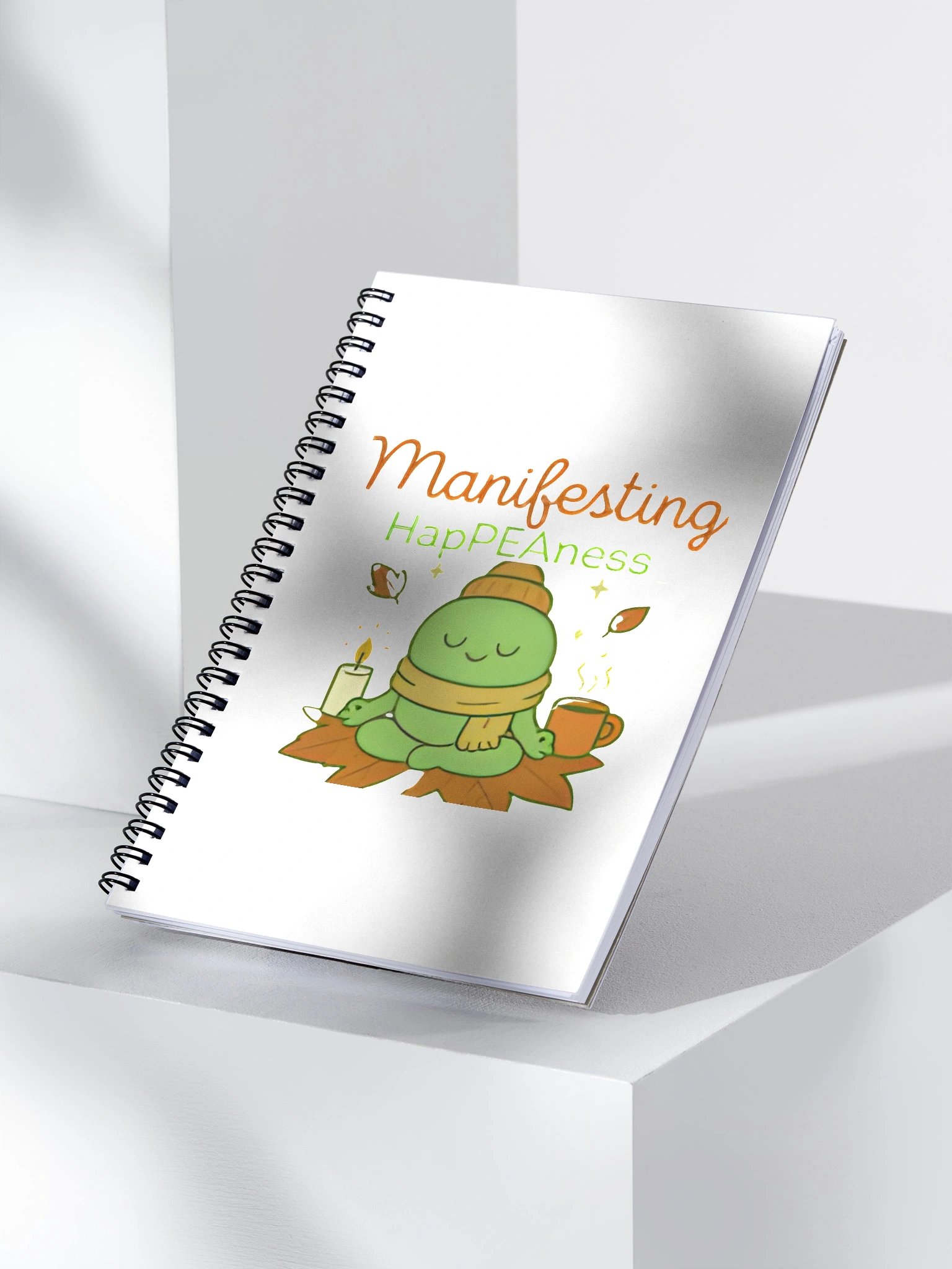 Manifesting HapPEAness Spiral Notebook product image (3)